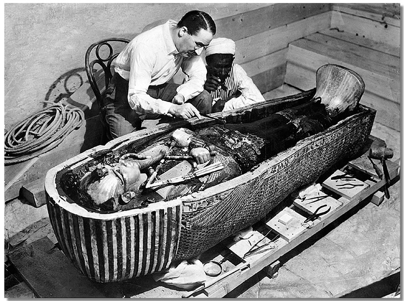 Howard Carter en Egipto. Wikimedia Commons